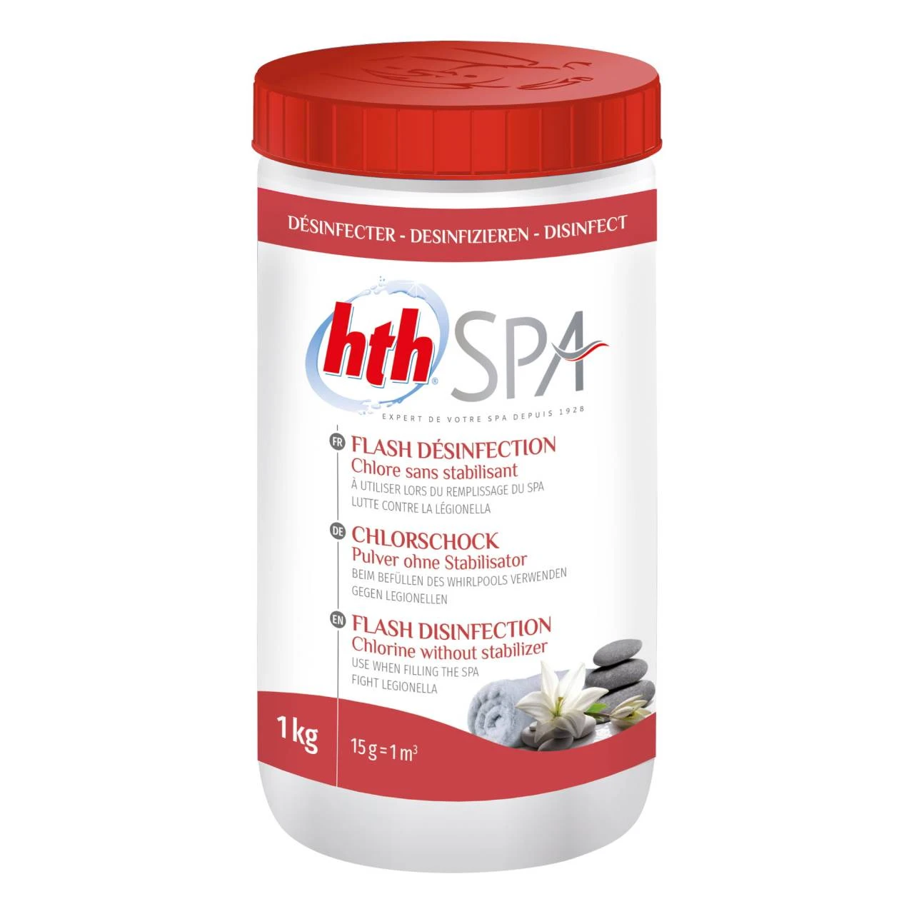 1 Kg - Hth® Spa CHLOR SHOCK PULVER (Calciumhypochlorit) 3 1 Kg - Hth® Spa CHLOR SHOCK PULVER (Calciumhypochlorit)