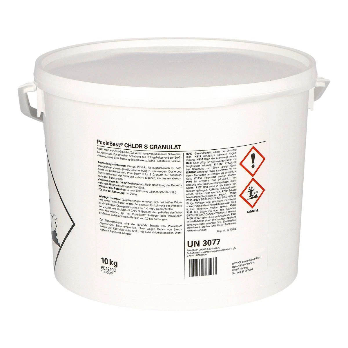 10 Kg - PoolsBest® Chlorgranulat S Schnelllöslich 56% Aktivchlor 4 10 Kg - PoolsBest® Chlorgranulat S Schnelllöslich 56% Aktivchlor – Bild 2