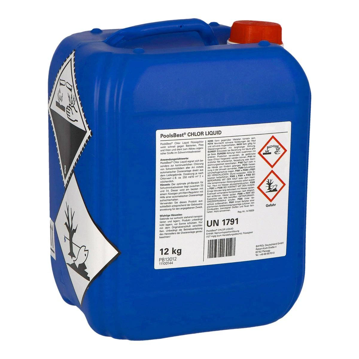 12 Kg - PoolsBest® Chlor-Flüssig (Flüssigchlorbleichlauge) 4 12 Kg - PoolsBest® Chlor-Flüssig (Flüssigchlorbleichlauge) – Bild 2