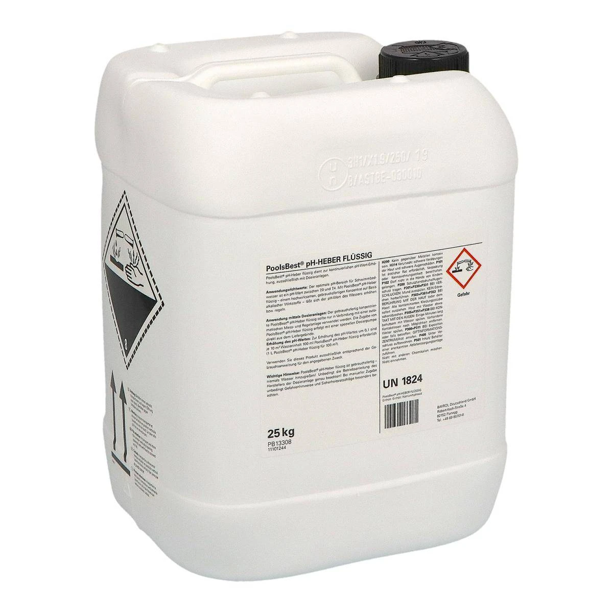 25 Kg - PoolsBest® PH-Heber Flüssig 30%ig 4 25 Kg - PoolsBest® PH-Heber Flüssig 30%ig – Bild 2