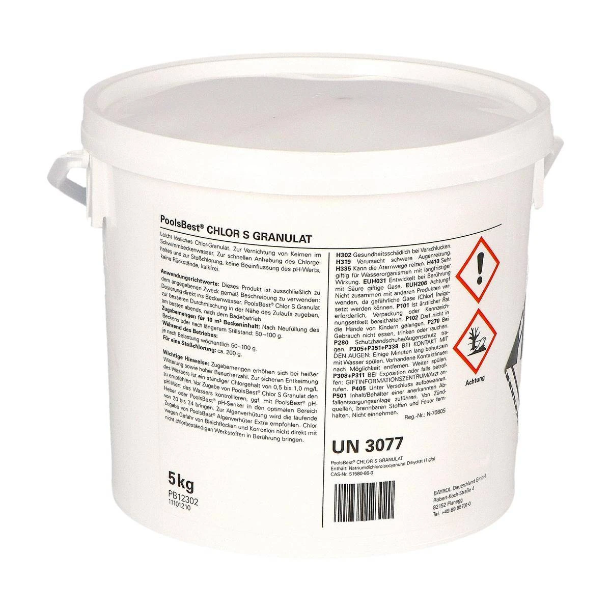 5 Kg - PoolsBest® Chlorgranulat S Schnelllöslich 56% Aktivchlor 4 5 Kg - PoolsBest® Chlorgranulat S Schnelllöslich 56% Aktivchlor – Bild 2