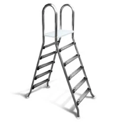 Hochbeckenleiter Edelstahl CLASSIC 150/150 - 2 X 5 Stufen