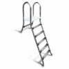 Hochbeckenleiter Edelstahl CLASSIC 150/40 Mit 1 X 5 Und 1 X 1 Stufe -Pool-Chlor-Shop 52215 wp Aufstellleiter CLASSIC 12040 1x5 und 1x1 Stufe 1280x1280