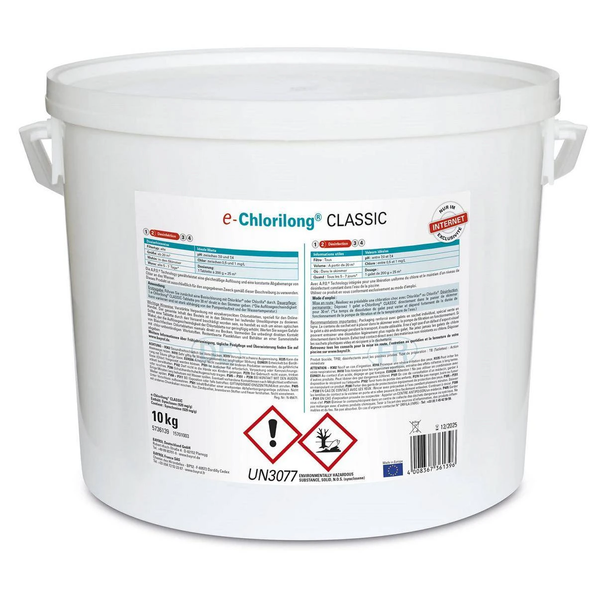 10 Kg - BAYROL E-Chlorilong® CLASSIC 200 G Tabletten 4 10 Kg - BAYROL E-Chlorilong® CLASSIC 200 G Tabletten – Bild 2
