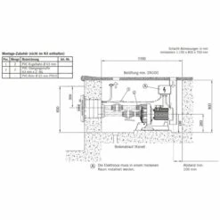 Astral Gegenstromanlage ECO Einflutig 3,3 KW - 400V -Pool-Chlor-Shop Astral GSA ECO mit Blende Zeichnung 1280x1280