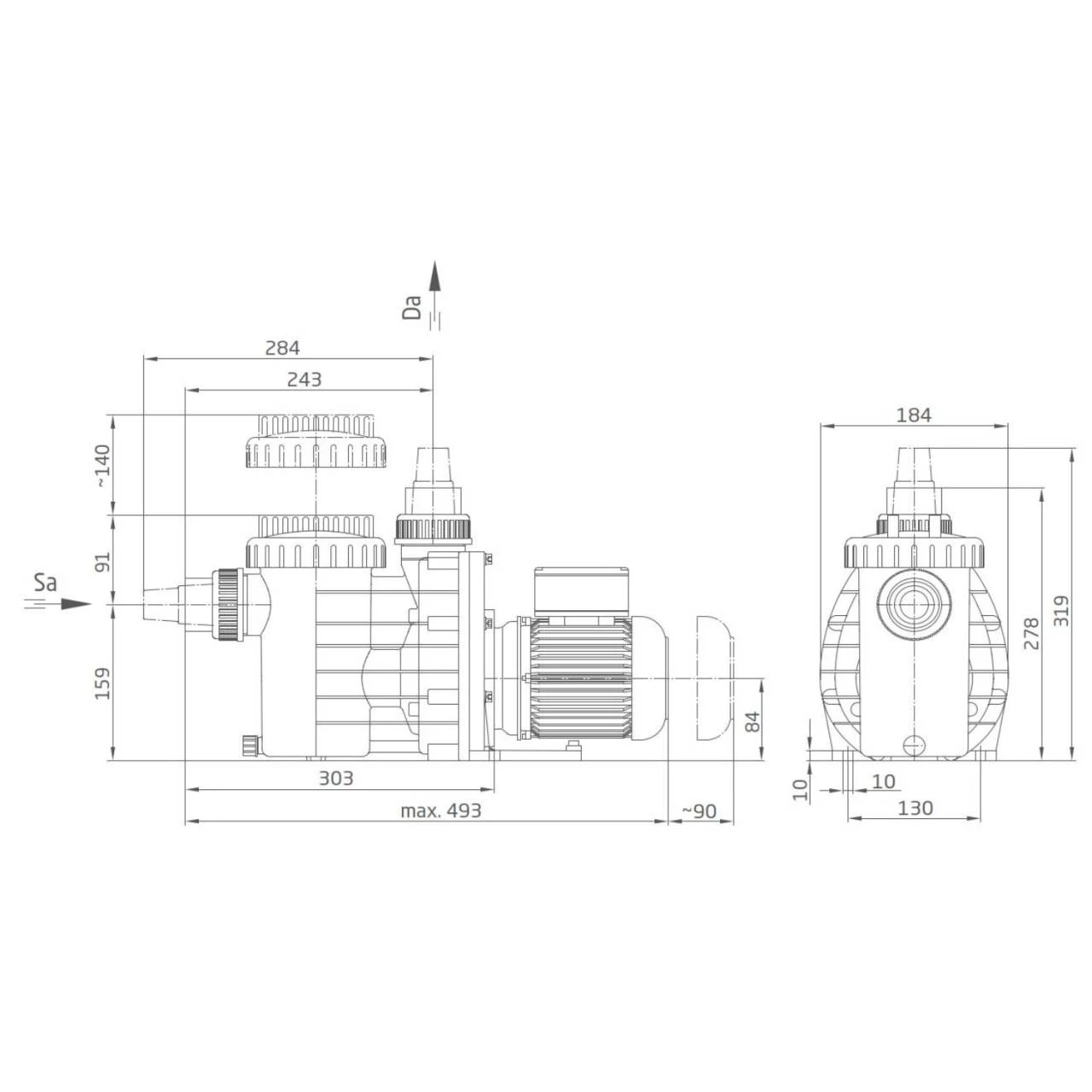 Speck Badu Magic II 8 - Filterpumpe 8m³/h Bis 48m³ Becken 4 Speck Badu Magic II 8 - Filterpumpe 8m³/h Bis 48m³ Becken – Bild 2