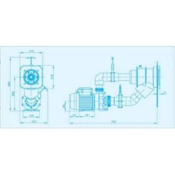 Gegenstromanlage Aqua Flow Jet Ohne Luftregulierung - 30m³ /h - 230V -Pool-Chlor-Shop Gegenstromanlage Aqua Flow Jet Masse 1280x1280 1