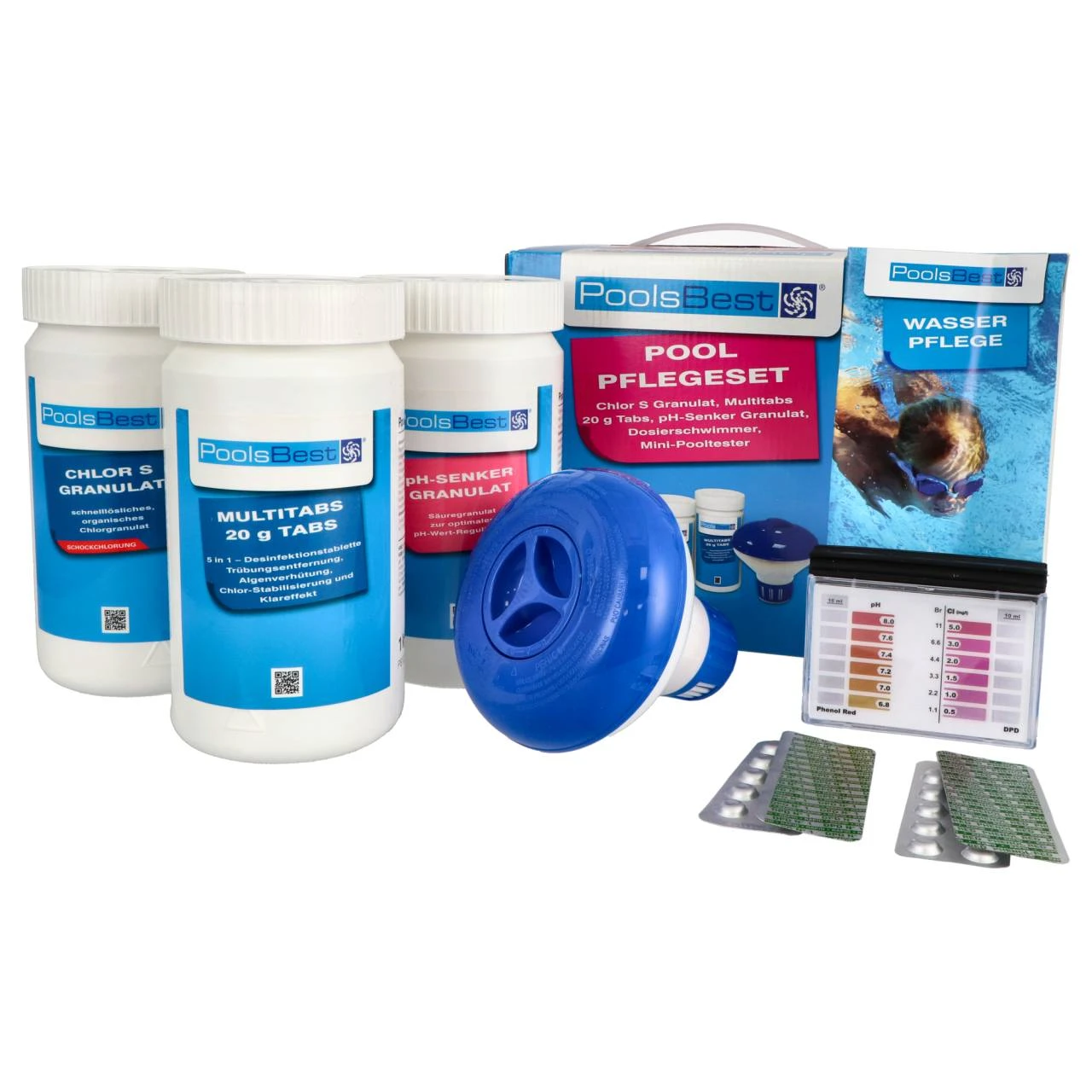 PoolsBest® Pool Starter Set 5in1 Für Pool-Anfänger 3 PoolsBest® Pool Starter Set 5in1 Für Pool-Anfänger