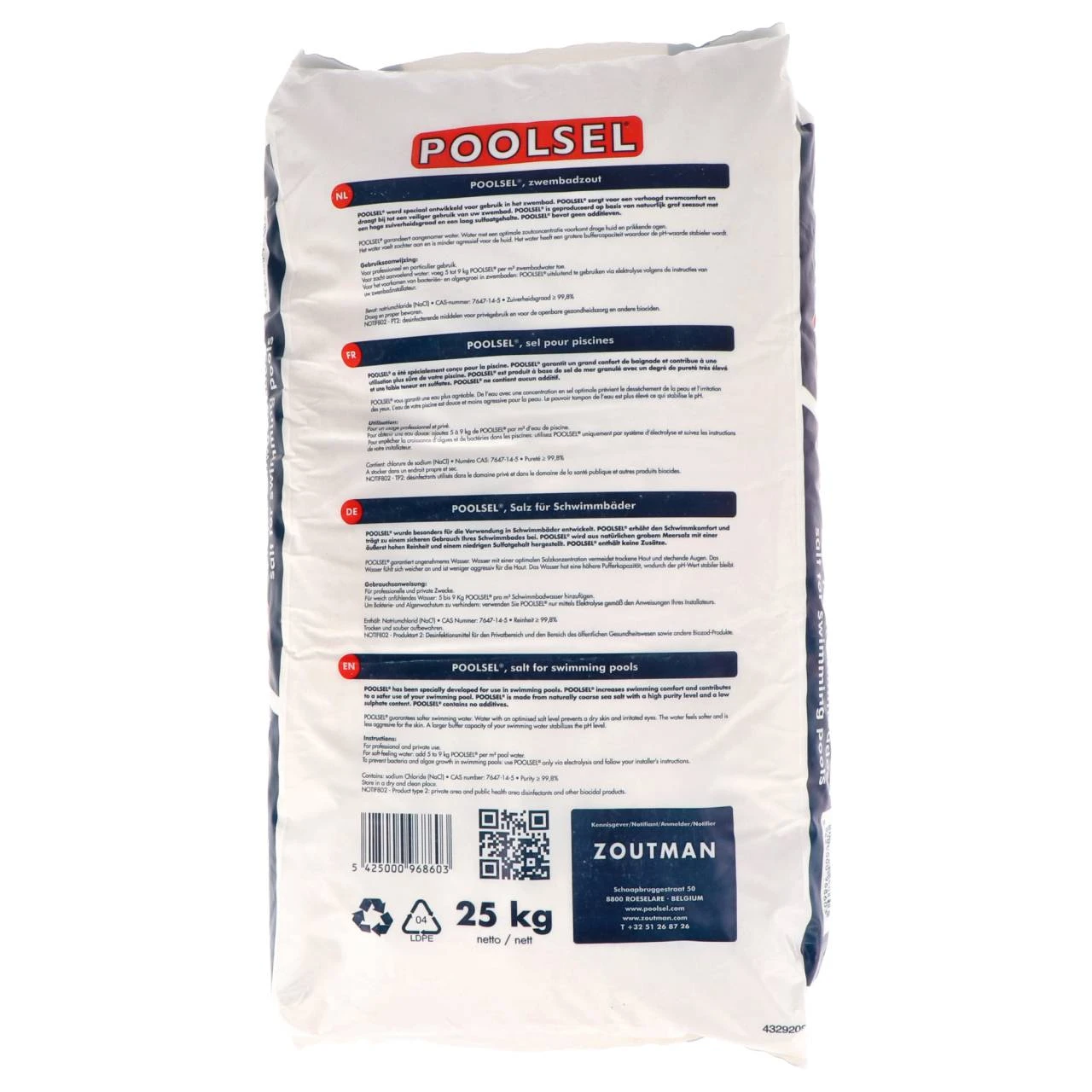 25 Kg - POOLSEL® Poolsalz Für Salzelektrolyse 4 25 Kg - POOLSEL® Poolsalz Für Salzelektrolyse – Bild 2