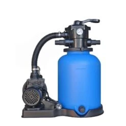 Sandfilteranlage ECO Ø 300mm Mit SPS-75-1 Pumpe 6m³/h Bis 36m³ Becken -Pool-Chlor-Shop Sandfilteranlage 300100 Eco SPS 75 OKU links 1280x1280