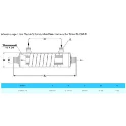 Niedertemperatur - Wärmetauscher Daprà NWT-Ti 45 Volltitan 60 KW 6 Niedertemperatur - Wärmetauscher Daprà NWT-Ti 45 Volltitan 60 KW -Pool-Chlor-Shop abmessung dapra waermetauscher d nwt ti 1280x1280
