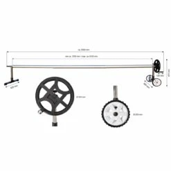 Pool-Chlor-Shop -Pool-Chlor-Shop gre aufrollvorrichtung aluminium zeichnung 1280x1280