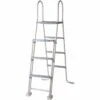 GRE Sicherheitsleiter Für Aufstellpools - Für Beckenhöhe 120cm - 132cm -Pool-Chlor-Shop gre sicherheitsleiter ES1213 aufstellbecken front 1280x1280