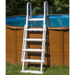 GRE Premium Sicherheitsleiter Aus HDPE Für Aufstellpools - Für Beckenhöhe 120cm - 132cm -Pool-Chlor-Shop gre sicherheitsleiter LP4L aufstellbecken HDPE 5 1280x1280
