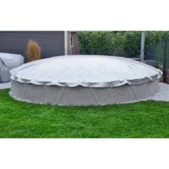 Aufblasbare Poolabdeckung Für Rundbecken -Pool-Chlor-Shop live rund aufblasbare poolabdeckung grau 1280x1280