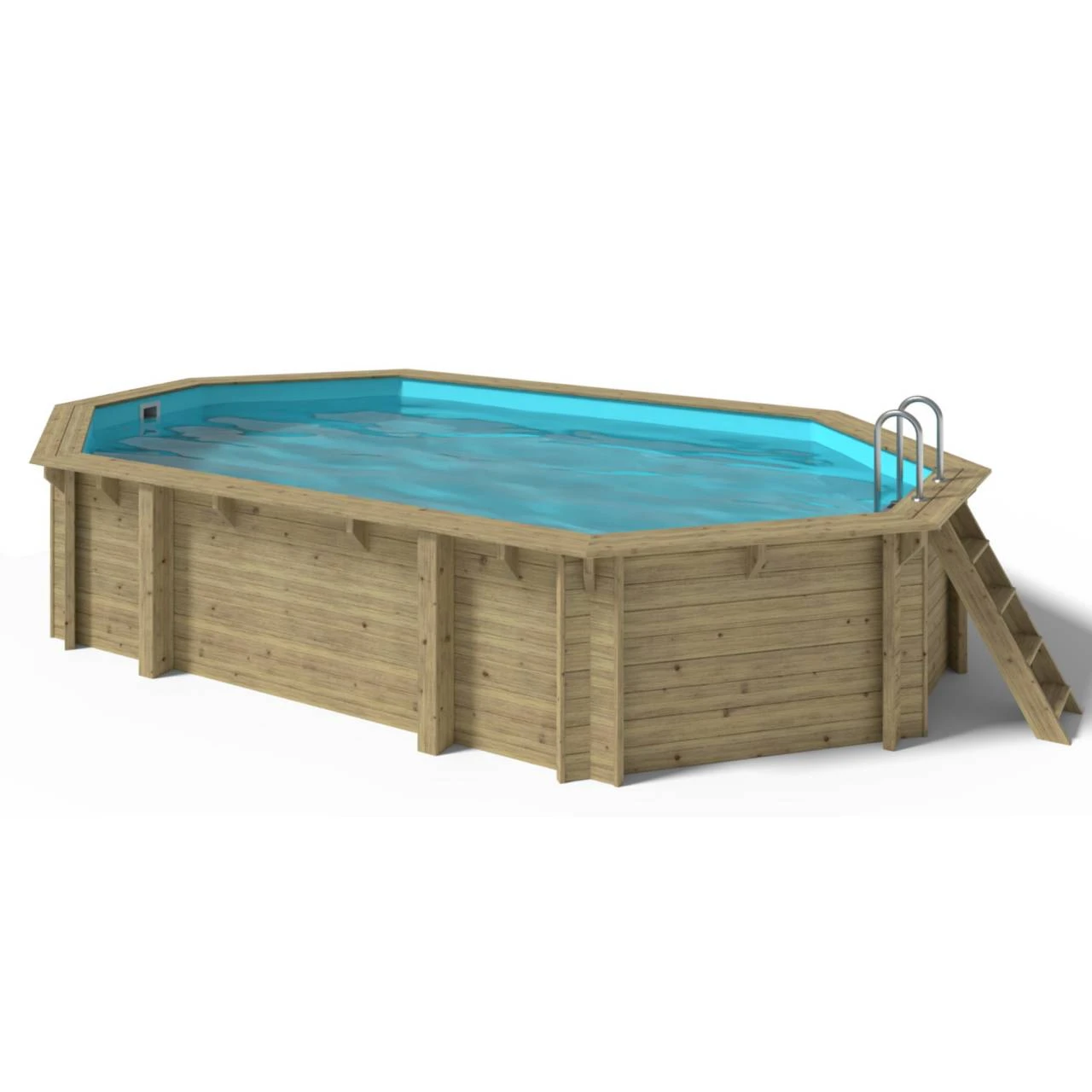 OKU Holzpool-Set EMOTION-FUN Oval 657 Cm X 407 Cm - Höhe 120 Cm 2 OKU Holzpool-Set EMOTION-FUN Oval 657 Cm X 407 Cm - Höhe 120 Cm