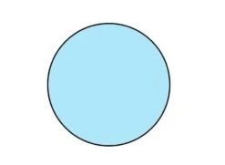 Poolfolie Rund Hellblau