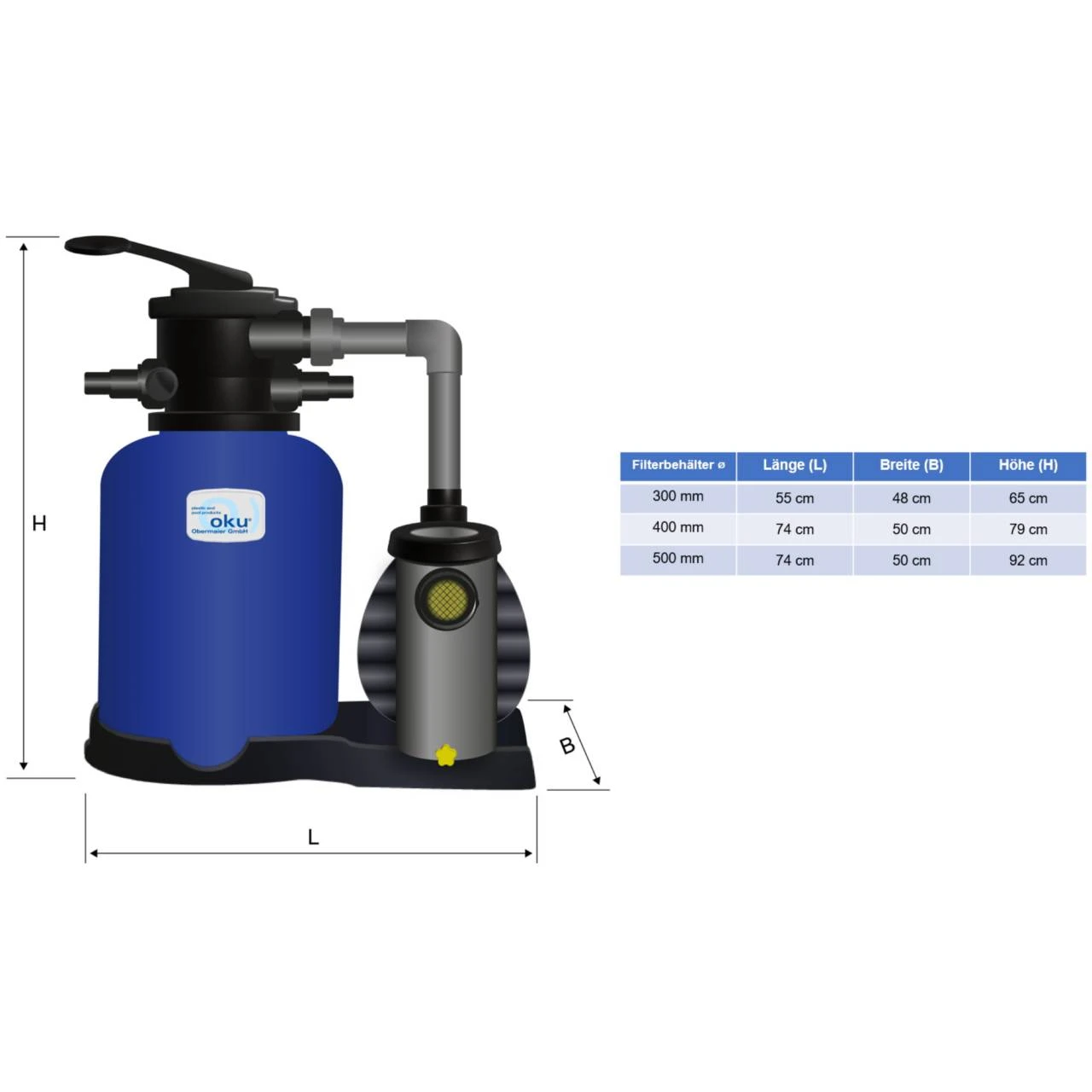 Sandfilteranlage Bali Premium Ø 500mm Mit Aqua Vario Plus 4 Sandfilteranlage Bali Premium Ø 500mm Mit Aqua Vario Plus – Bild 2