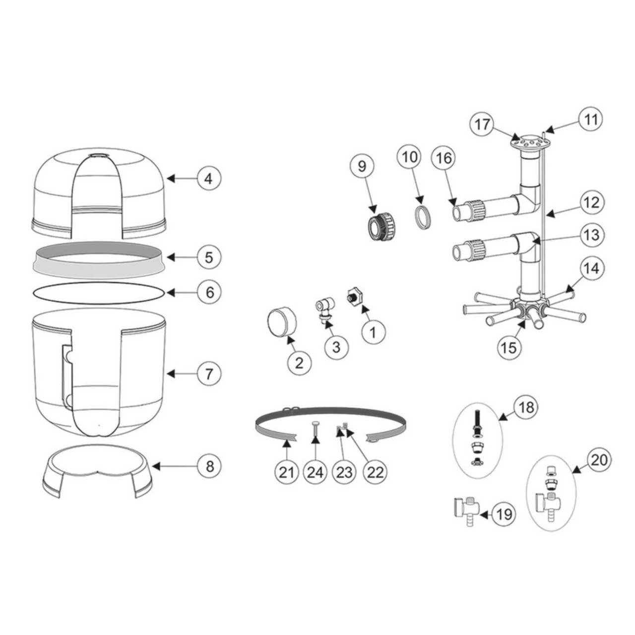 O-Ring Für Filterbehälter Bilbao 500mm 3 O-Ring Für Filterbehälter Bilbao 500mm