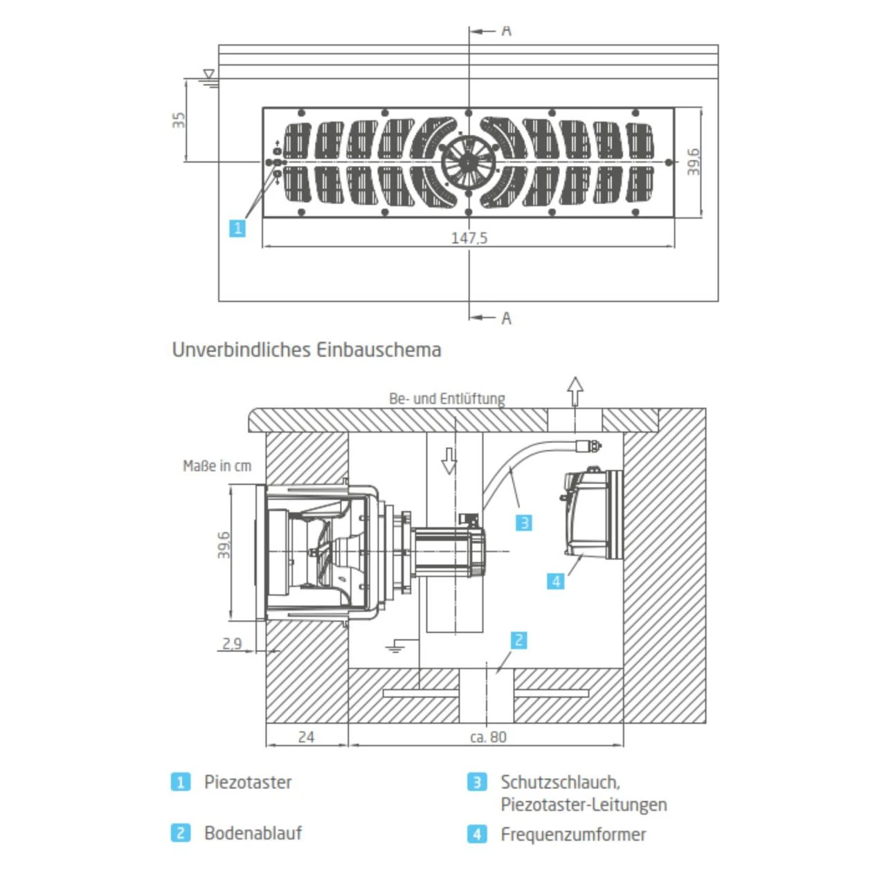Gegenstromanlage BADU JET Turbo Pro Montagesatz Design 1 - 350m³ / H - 400V 4 Gegenstromanlage BADU JET Turbo Pro Montagesatz Design 1 - 350m³ / H - 400V – Bild 2