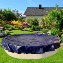 Winterabdeckplane Für Ovalformbecken 300 G/m² Mit Randverstärkung